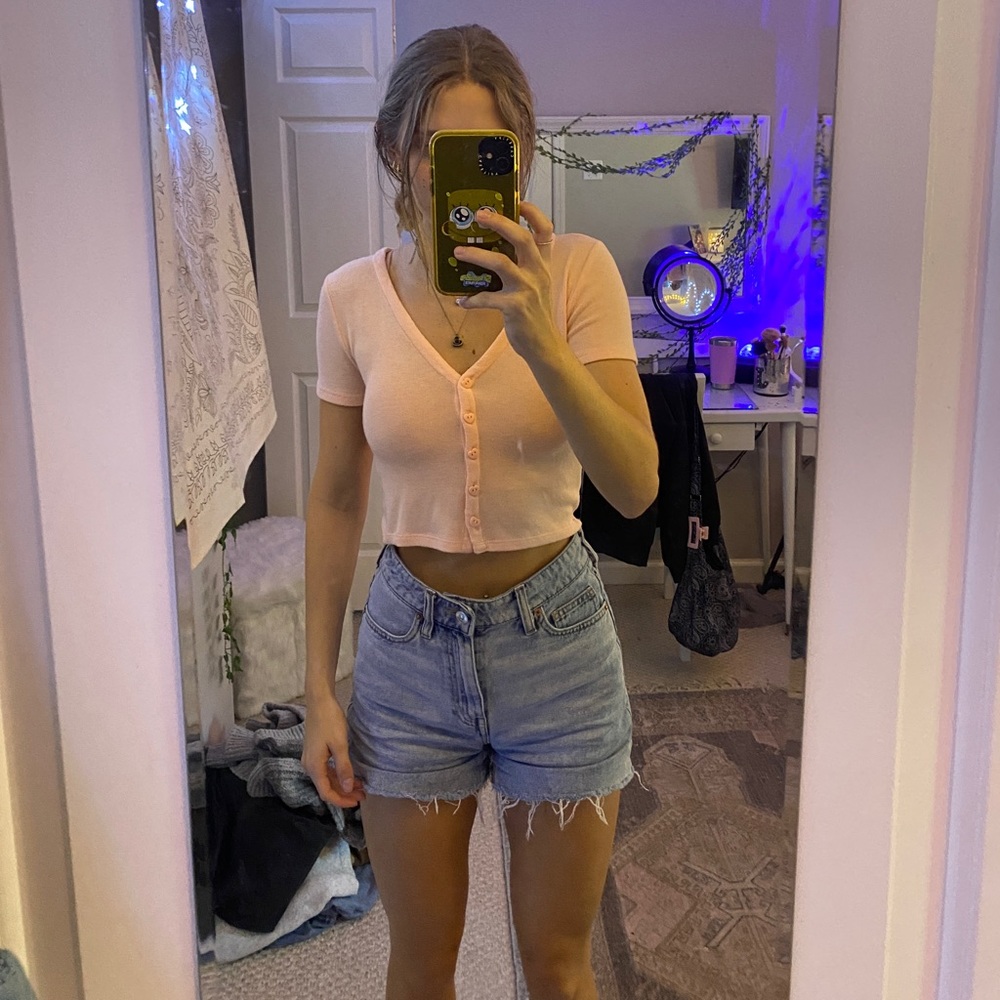 light pink top